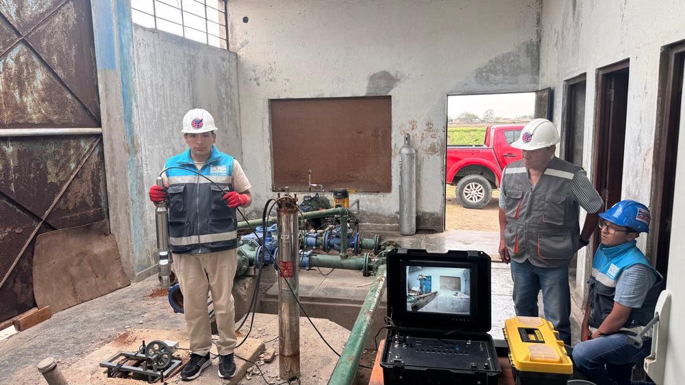 Equipo de perforacion en obra