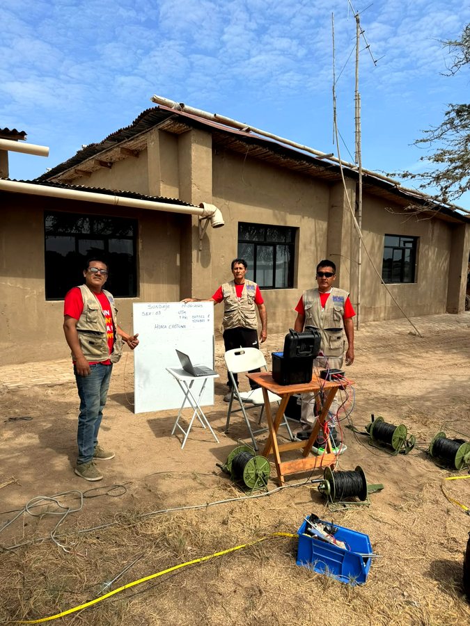 Equipo geofisico para exploracion de agua subterranea